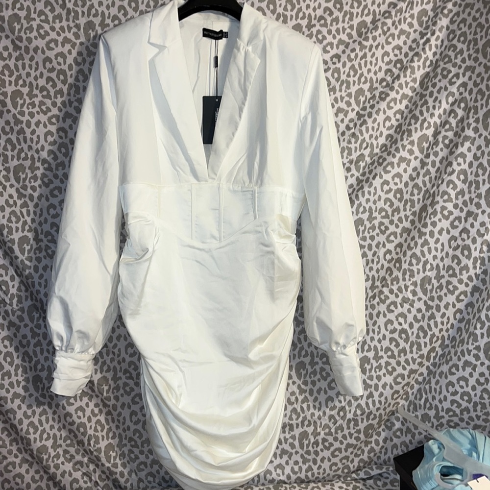 Never worn with tags pretty little thing constructed corset waist blazer dress